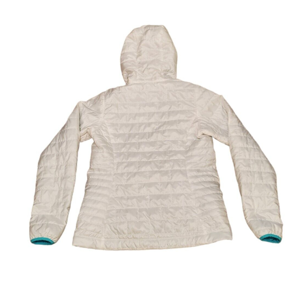 Patagonia White Puffer Pullover with Teal Trim - Picture 2 of 9